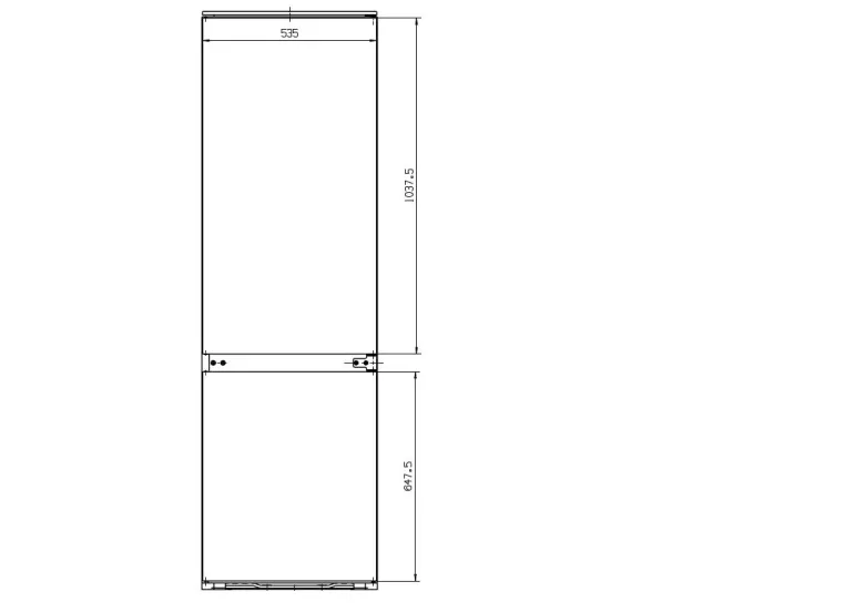 PKM Einbaukühl-/Gefrierkombination GK225.4EEBN B/H/T: ca. 54x145x54 cm