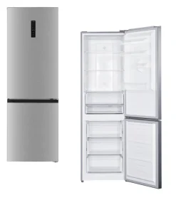 PKM Kühl-/Gefrierkombination Inox B/H/T: ca. 60x193,5x67,5 cm