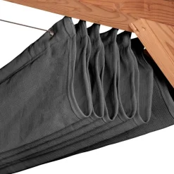 PLATINUM Faltsonnensegel Coolfit grau Polyethylen B/H/L: ca. 370x1x370 cm