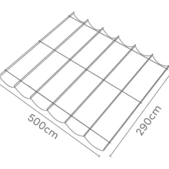 PLATINUM Faltsonnensegel Coolfit sand Polyethylen B/H/L: ca. 500x1x290 cm