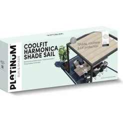 PLATINUM Faltsonnensegel Coolfit grau Polyethylen B/H/L: ca. 400x1x290 cm