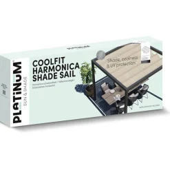 PLATINUM Faltsonnensegel Coolfit sand Polyethylen B/H/L: ca. 300x1x290 cm