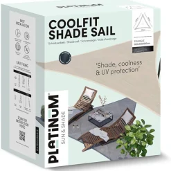 PLATINUM Sonnensegel Coolfit altweiß Polyethylen B/H/L: ca. 500x1x500 cm