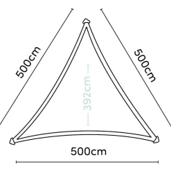 PLATINUM Sonnensegel Coolfit altweiß Polyethylen B/H/L: ca. 500x1x500 cm