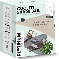 PLATINUM Sonnensegel Coolfit grau Polyethylen B/H/L: ca. 500x1x500 cm