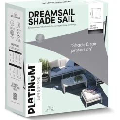 PLATINUM Sonnensegel Dreamsail creme Polyester B/H/L: ca. 400x1x400 cm