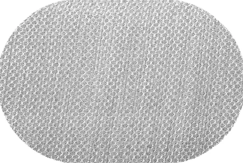 Platzset silber Polyester B/L: ca. 30x45 cm
