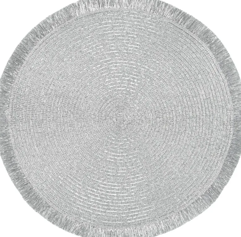 Platzset silber PVC D: ca. 36 cm