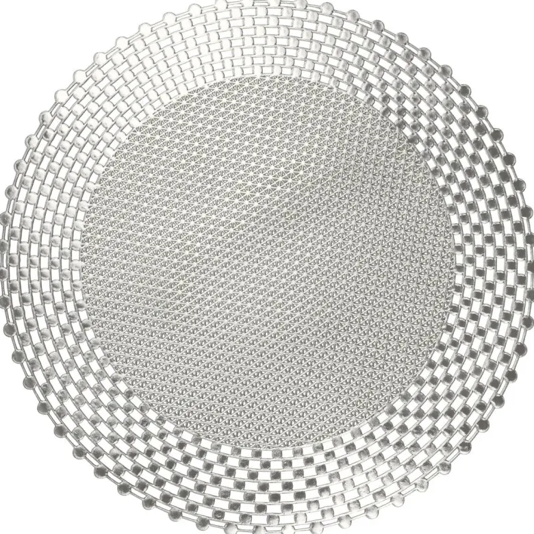 Platzset silber PVC D: ca. 38 cm