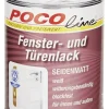 POCOline Acryl Fensterlack weiß seidenmatt ca. 0,75 l