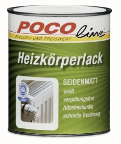 POCOline Acryl Heizkörperlack weiß seidenmatt ca. 0,75 l