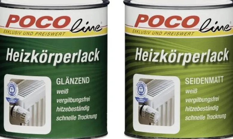 POCOline Acryl Heizkörperlack weiß glänzend ca. 0,25 l