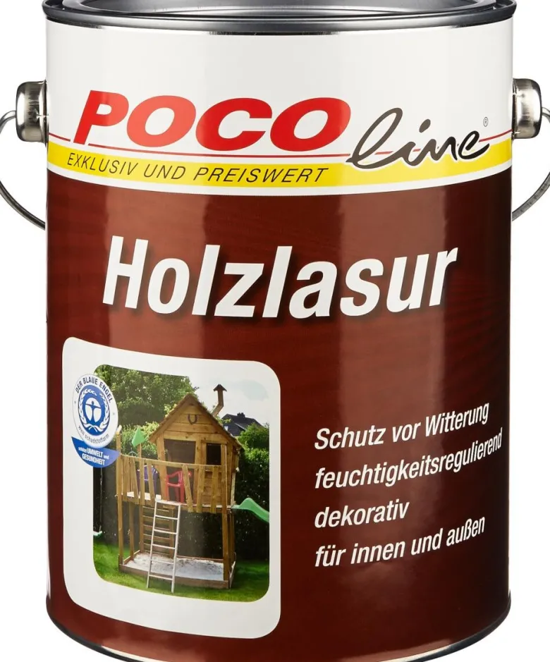 POCOline Acryl Holzlasur nussbaum ca. 2,5 l