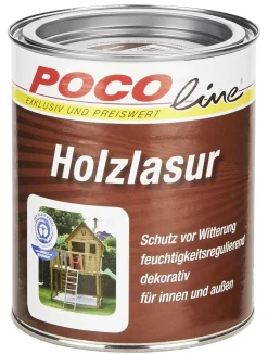 POCOline Acryl Holzlasur nussbaum ca. 0,75 l