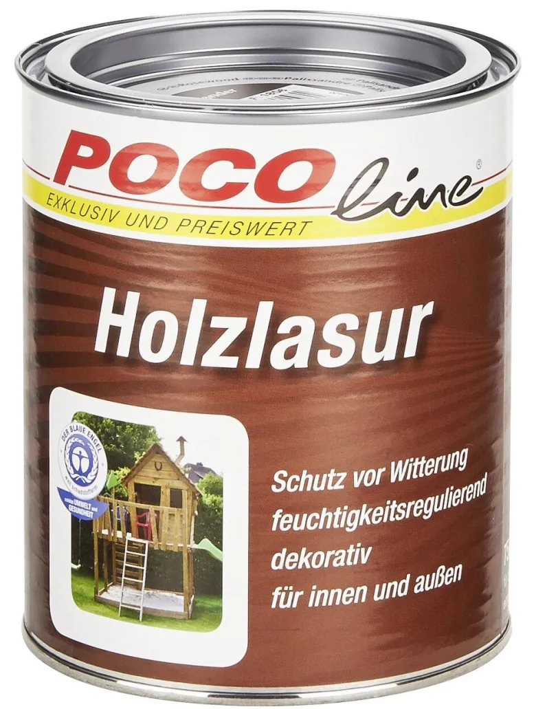 POCOline Acryl Holzlasur palisander ca. 0,75 l