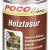 POCOline Acryl Holzlasur weiß ca. 0,75 l