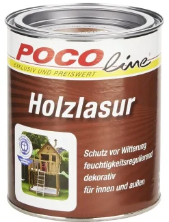 POCOline Acryl Holzlasur weiß ca. 0,75 l
