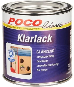 POCOline Acryl Klarlack farblos glänzend ca. 0,25 l