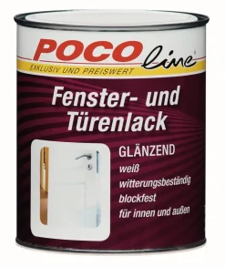 POCOline Acryl Türen- und Fensterlack weiß glänzend ca. 0,75 l