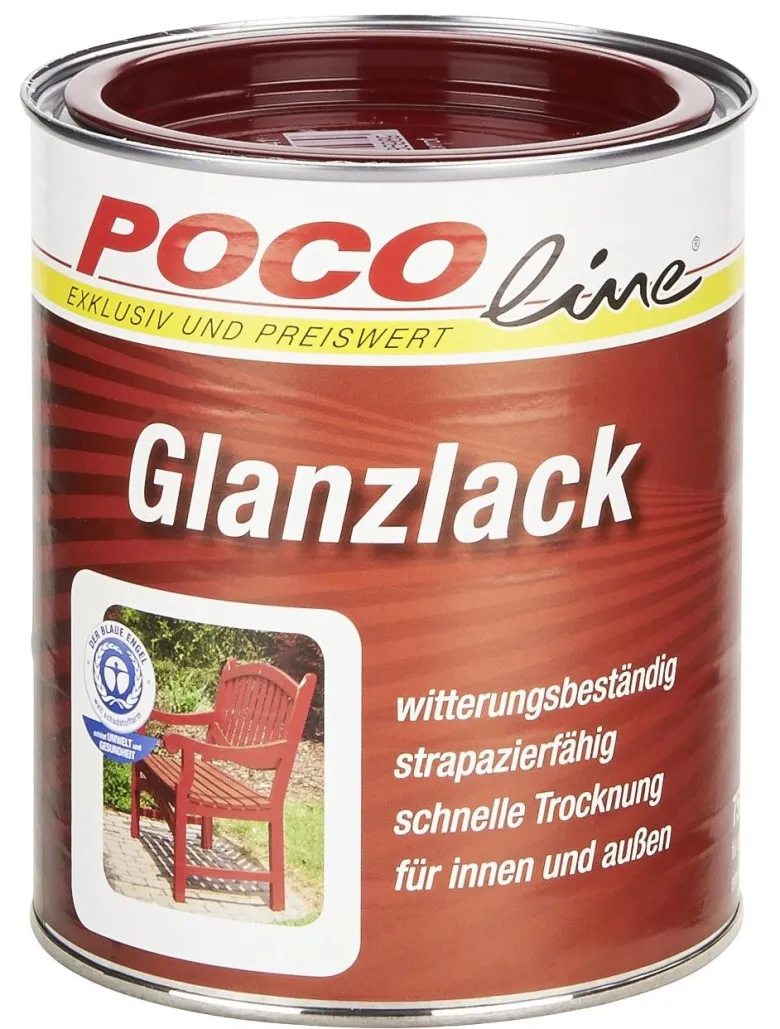POCOline Acyl Buntlack bordeauxrot glänzend ca. 0,75 l