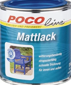 POCOline Acyl Buntlack enzianblau seidenmatt ca. 0,25 l