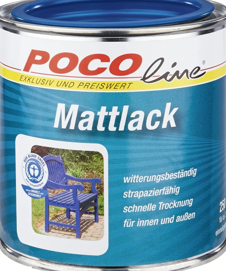 POCOline Acyl Buntlack enzianblau seidenmatt ca. 0,25 l
