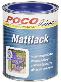 POCOline Acyl Buntlack enzianblau seidenmatt ca. 0,75 l