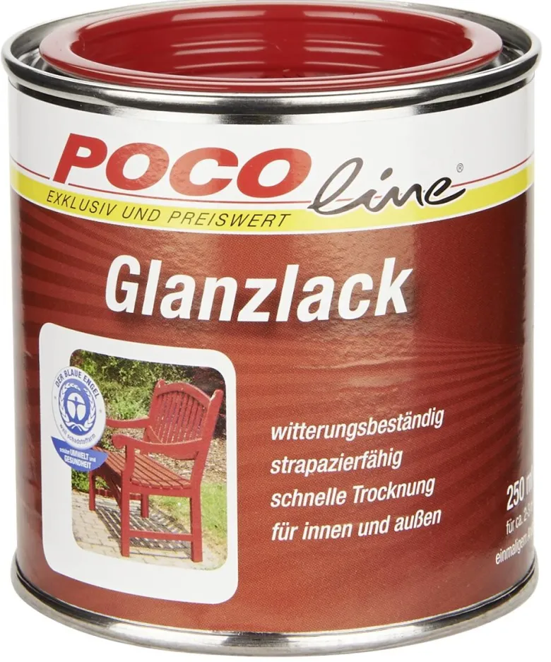 POCOline Acyl Buntlack feuerrot glänzend ca. 0,25 l