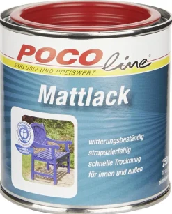 POCOline Acyl Buntlack feuerrot seidenmatt ca. 0,25 l