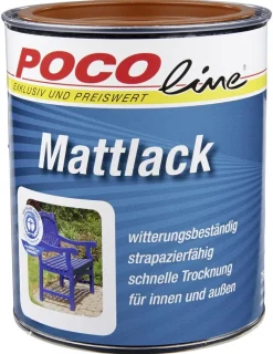 POCOline Acyl Buntlack lehmbraun seidenmatt ca. 0,75 l