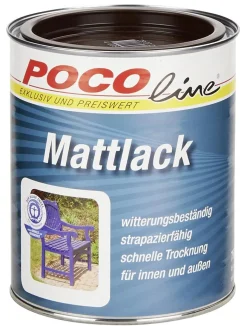 POCOline Acyl Buntlack schokobraun seidenmatt ca. 0,75 l
