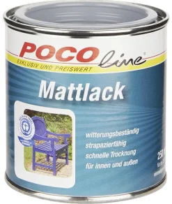 POCOline Acyl Buntlack Silbergrau seidenmatt ca. 0,25 l