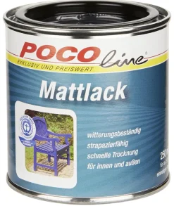 POCOline Acyl Buntlack tiefschwarz seidenmatt ca. 0,25 l