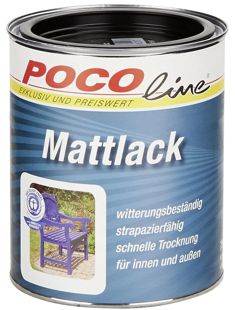 POCOline Acyl Buntlack tiefschwarz seidenmatt ca. 0,75 l