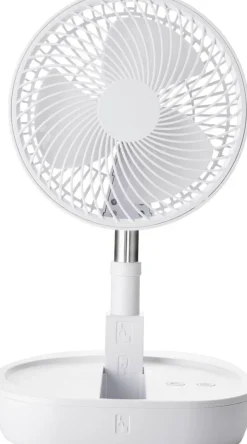 POCOline Akku-Teleskopventilator weiß Kunststoff B/H/L: ca. 21x79x21 cm