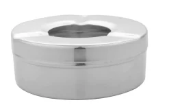 POCOline Aschenbecher silber Edelstahl