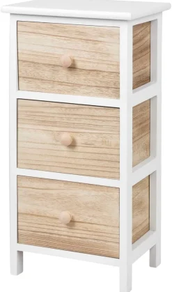 POCOline Aufbewahrungsregal weiß Holz B/H/L: ca. 23x61x30 cm