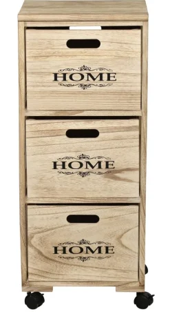 POCOline Aufbewahrungsregal natur Holz B/H/L: ca. 31x82x34 cm