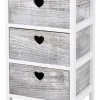 POCOline Aufbewahrungsregal weiß Holz B/H/L: ca. 29x58x35 cm