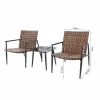 POCOline Balkonset Mainz braun Polyrattan