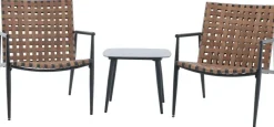 POCOline Balkonset Mainz braun Polyrattan