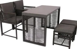 POCOline Balkonset Stone schwarz Stahl