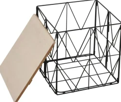 POCOline Beistelltisch schwarz Metall