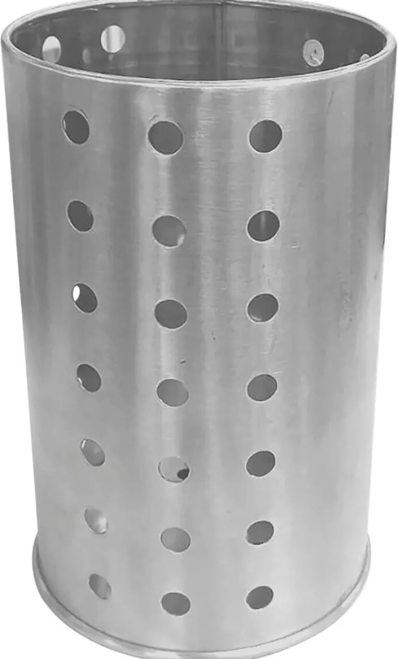 POCOline Besteckhalter silber Edelstahl H/D: ca. 14x9,5 cm