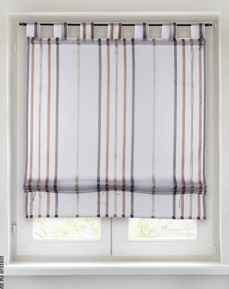 POCOline Bändchenrollo Nicole rosé B/L: ca. 80x135 cm