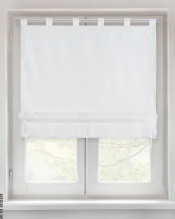 POCOline Bändchenrollo Nouveau weiß B/L: ca. 100x140 cm