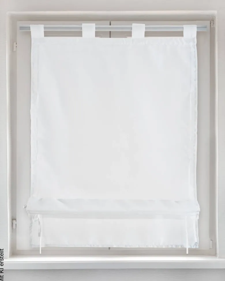 POCOline Bändchenrollo Nouveau weiß B/L: ca. 60x140 cm
