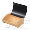 POCOline Brotkasten schwarz Bambus B/H/L: ca. 25x17x35 cm
