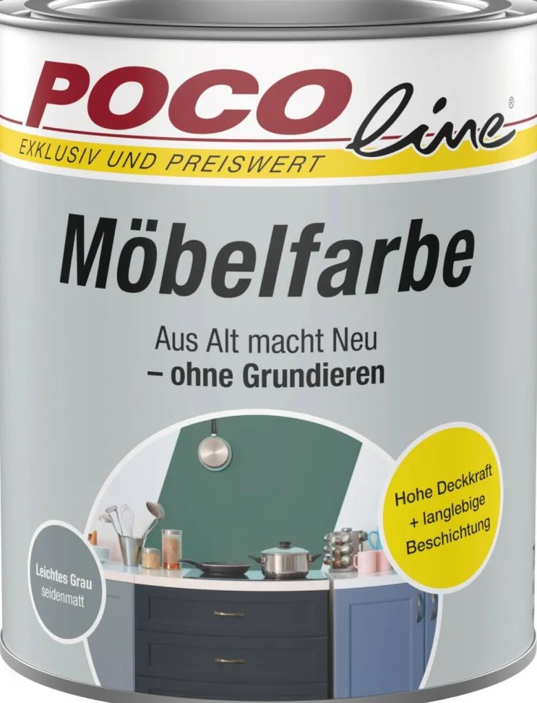POCOline Buntlack leichtes grau ca. 0,75 l