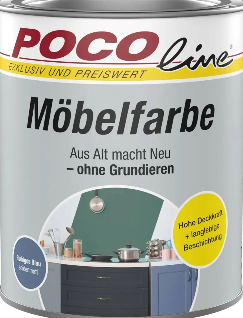 POCOline Buntlack ruhiges blau ca. 0,75 l